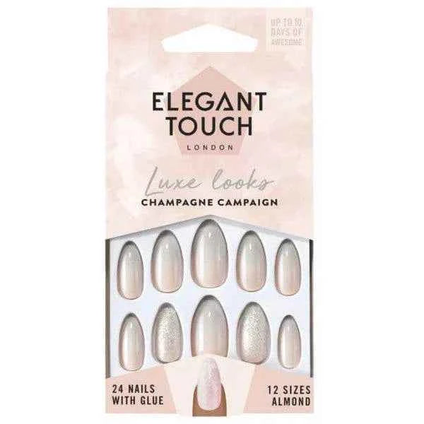 Elegant Touch Luxe Looks Nails With Glue Oval Limited Ed Tip Top 24 U Unisex