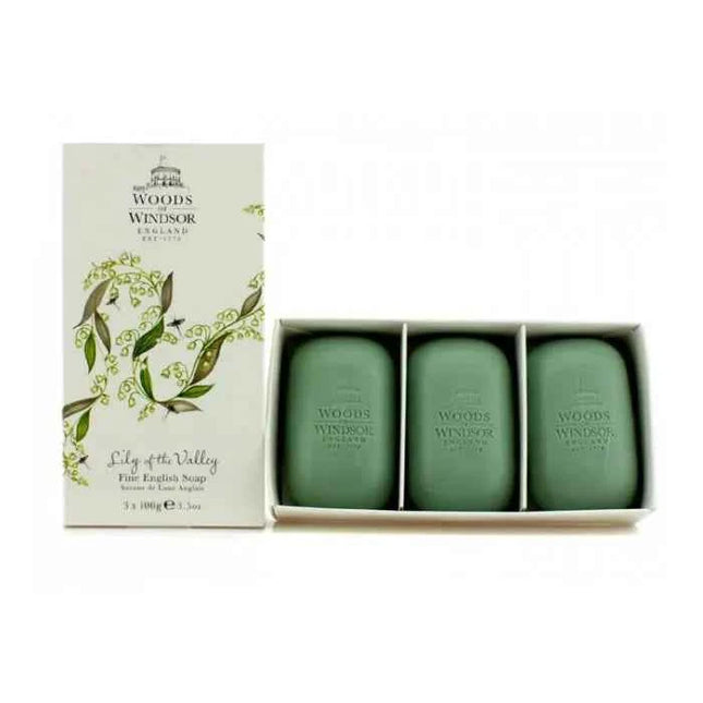 Woods OF Windsor Lily Of The Walley Soap Unisex, 3x100 g