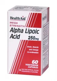 Health AID Acid Alpha Lipoic 250 Mg 60 Caps