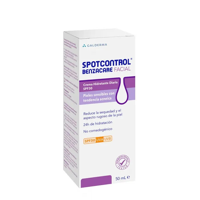 Benzacare Spotcontrol Moisturising Face – Cream Spf30, 50 ml