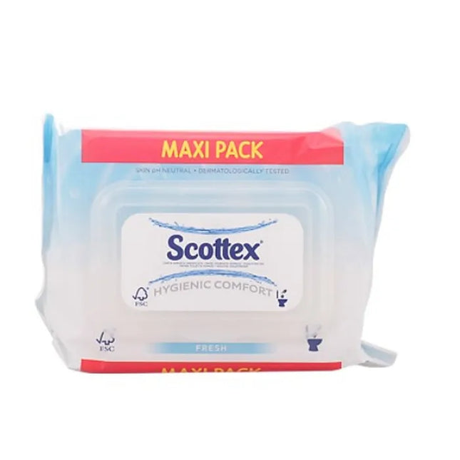 Scottex Original Wet Toilet Paper, 74 Units