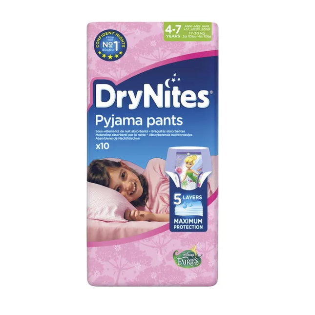 Drynites Pyjama Pants 4-7 Years, 10 Units