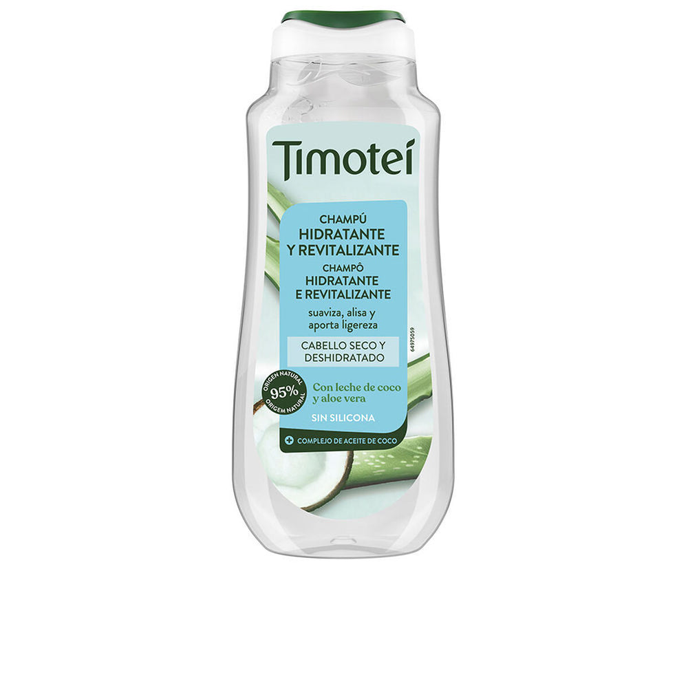 Timotei Champú Hidratante y Revitalizante Con Leche De Coco y Aloe Vera Unisex, 300 ml