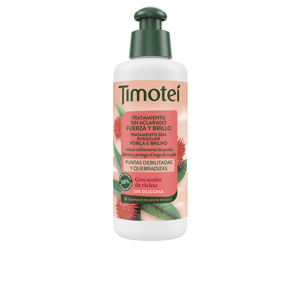 Timotei Acondicionador Fortalecedor Fuerza y Brillo Con Aceite De Ricino y Coco Unisex, 160 ml