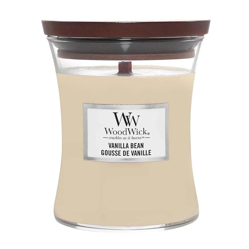Woodwick Vela Vanilla Bean, 275 g
