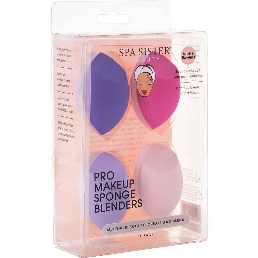 Spa Accessories Spa Sister Pro Makeup Sponge Blenders 4 Pcs