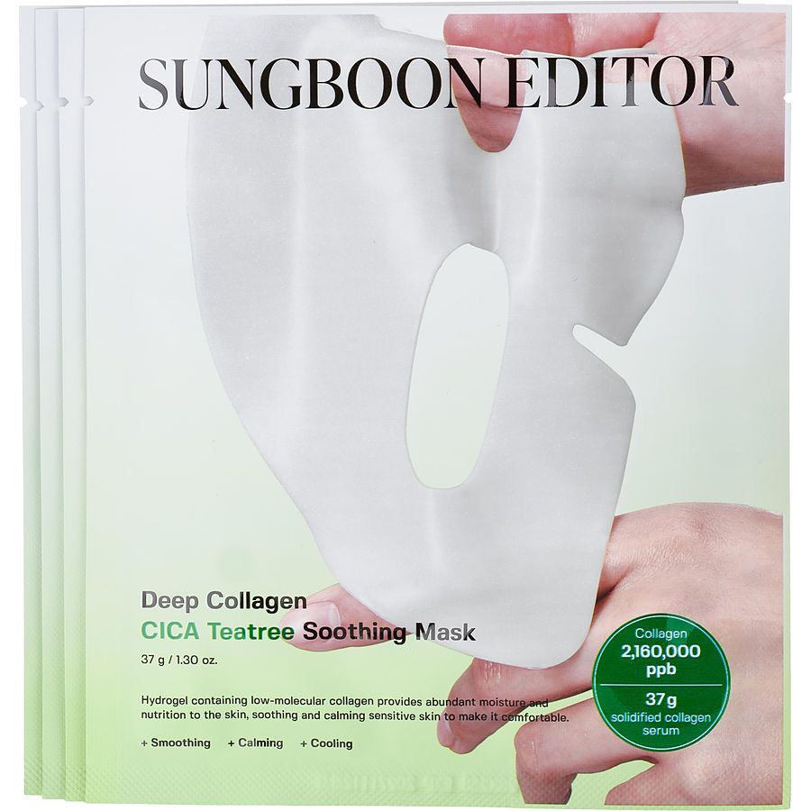 Sungboon Editor Deep Collagen Cica Teatree Soothing Mask 4x37g/1.3oz
