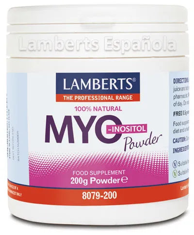 Lamberts Myoinositol Polvo 100 Natural, 200 g