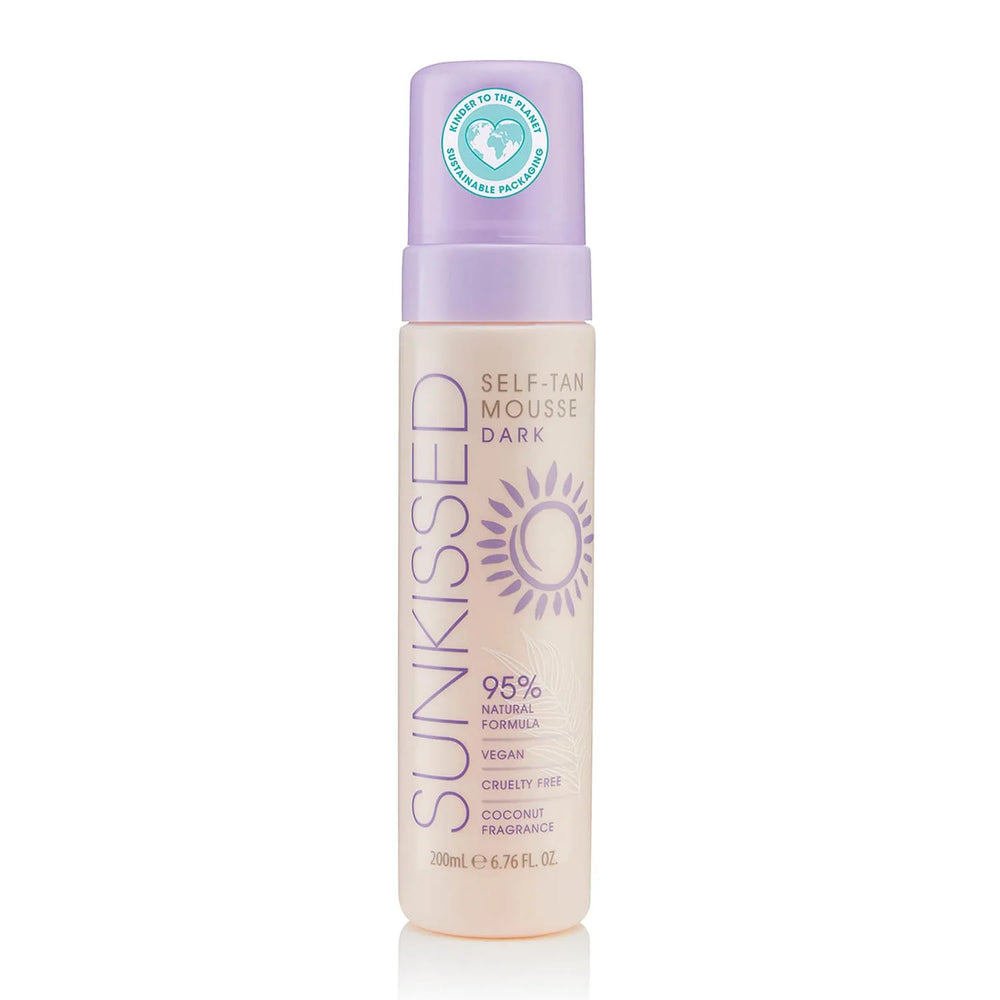 Sunkissed Self-Tan Mousse Dark Coconut Fragrance Unisex, 200 ml