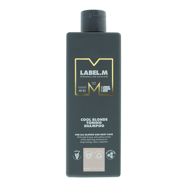 Label.M Cool Blonde – Hair Shampoo for Women, For Neutralisation Of Yellow Tones, 300 ml