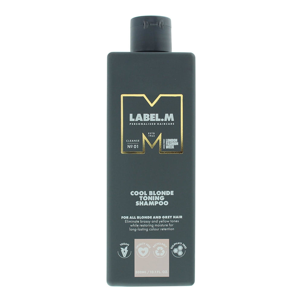 Label.M Cool Blonde – Hair Shampoo for Women, For Neutralisation Of Yellow Tones, 300 ml