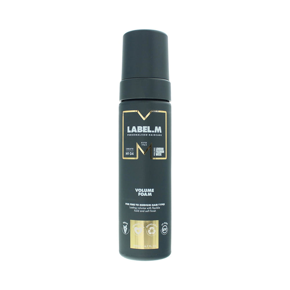 Label.M Volume – Hair Styling Mousse for Women, Volume & Condition, Flexible Hold, 200 ml