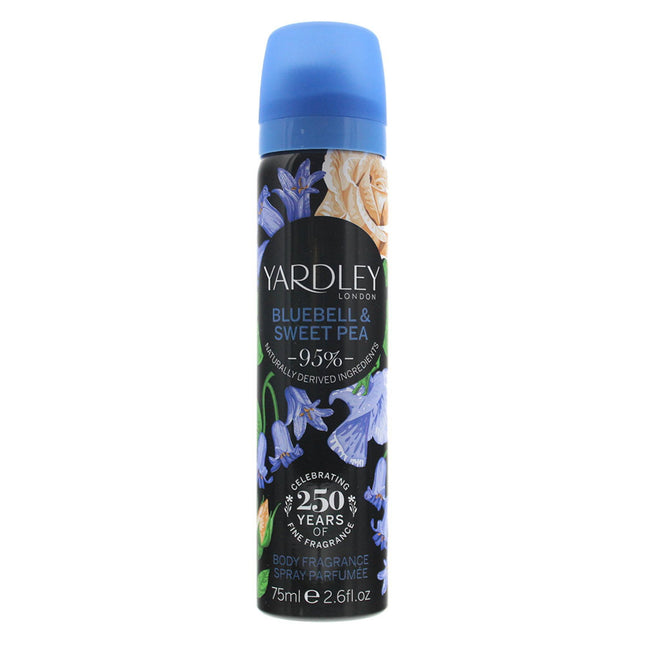 Yardley Bluebell and Sweetpea – Scented Spray for Women, 75 ml