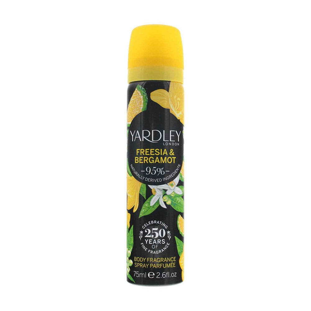 Yardley Freesia and Bergamot – Scented Spray for Women, 75 ml
