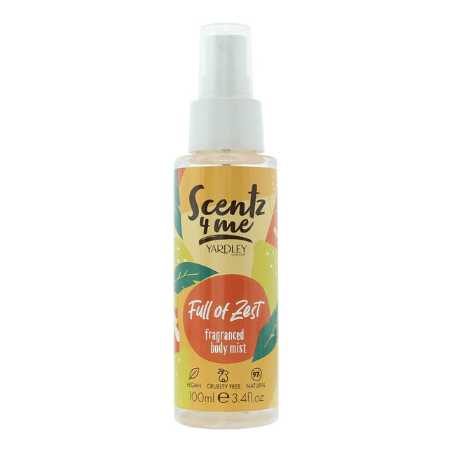 Yardley Scentz 4 Me Full Of Zest – Scented Spray Unisex, 100 ml