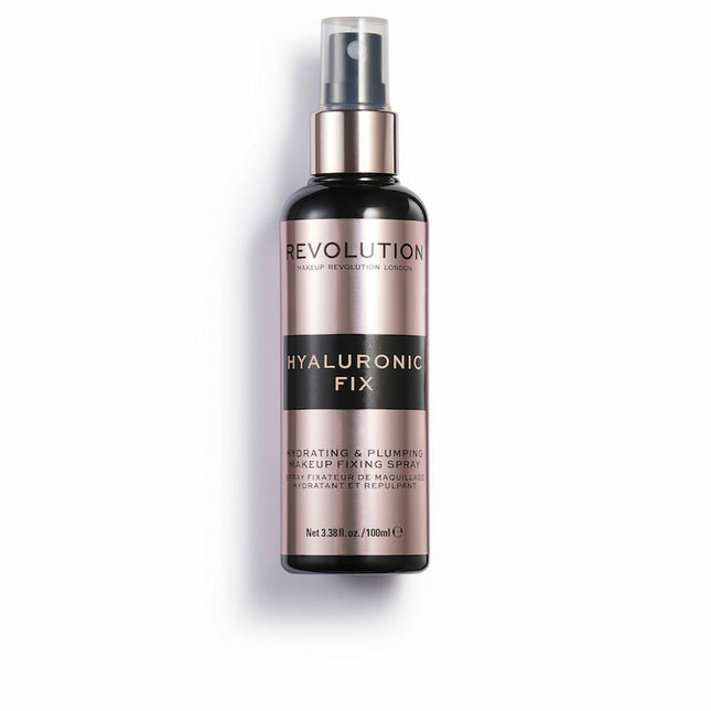Revolution MAKE UP Hyaluronic Fix Hydrating y Plumping Makeup Fixing – Spray Unisex, 100 ml
