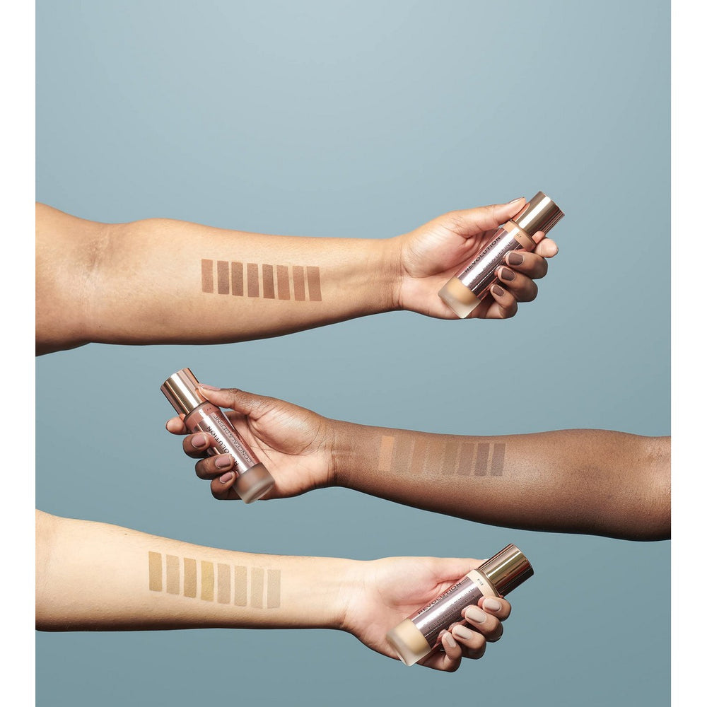 Revolution MAKE UP Conceal y Define Full Coverage – Foundation F5 Unisex, 23 ml