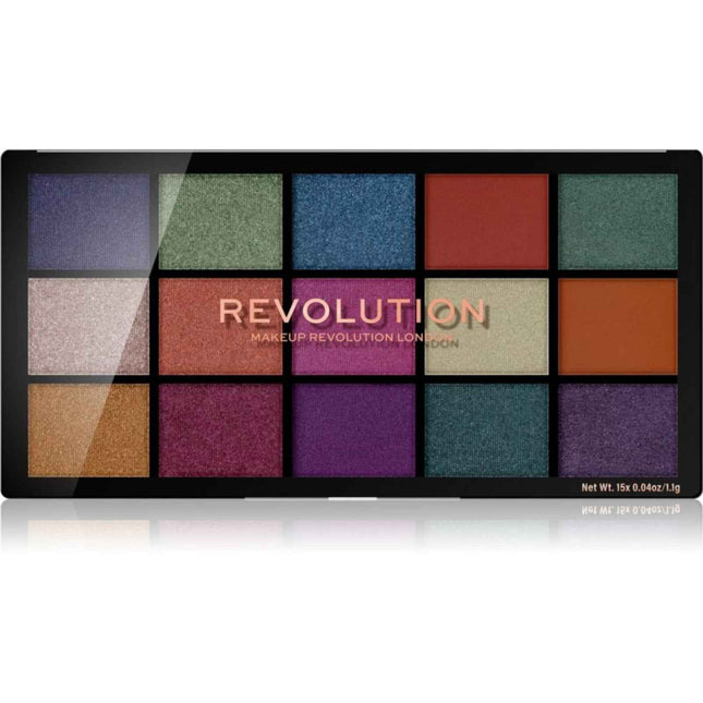 Makeup Revolution Reloaded Passion For Colour – Eyeshadow Palette for Women, Passion For Colour, 15 Shades, 16.5 g