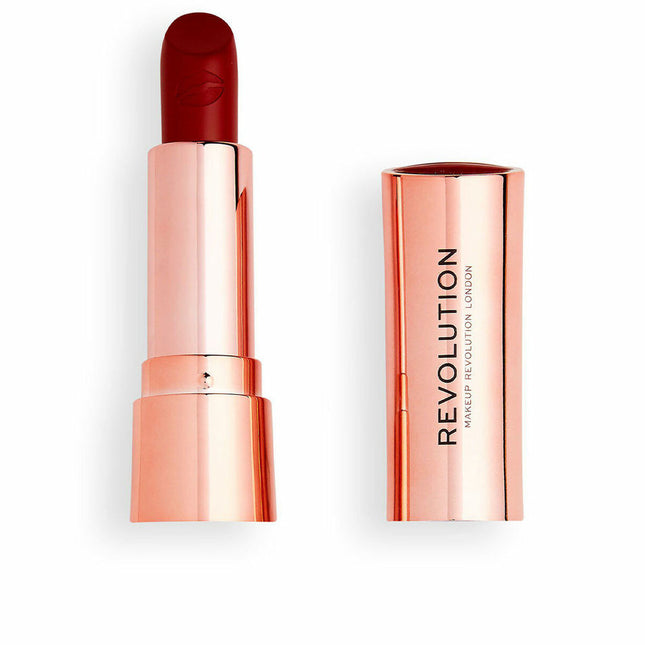 Revolution MAKE UP Satin Kiss – Lipstick Ruby Unisex, 3,50 g