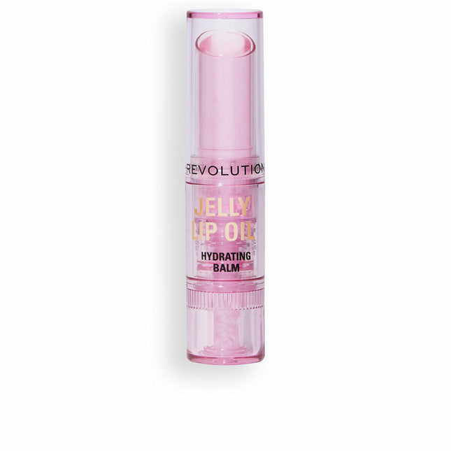 Revolution MAKE UP Jelly Lip Oil Hydrating Balm Candy Ice Pink Unisex, 2,4 g