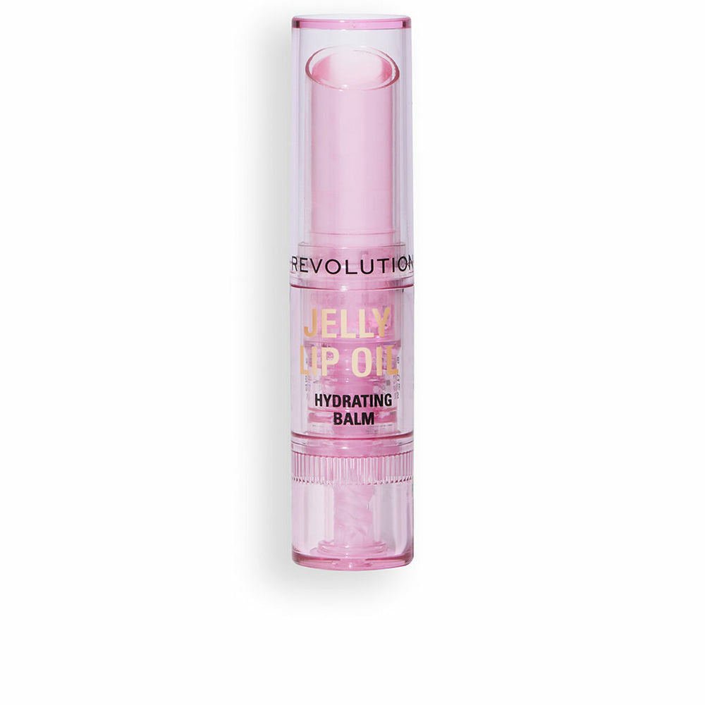 Revolution MAKE UP Jelly Lip Oil Hydrating Balm Candy Ice Pink Unisex, 2,4 g