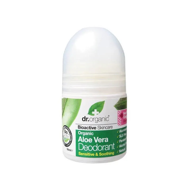 DR. Organic Dr Organic Aloe Vera – Deodorant Roll On, 50 ml