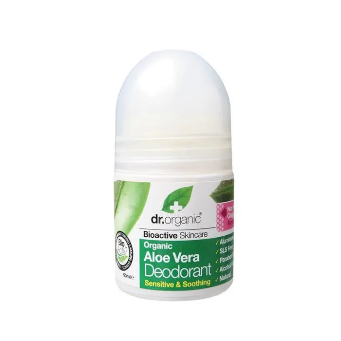 DR. Organic Dr Organic Aloe Vera – Deodorant Roll On, 50 ml