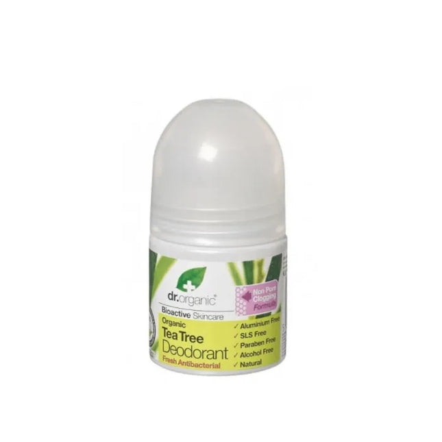 DR. Organic Dr Organic Tea Tree – Deodorant Roll On Unisex, 50 ml