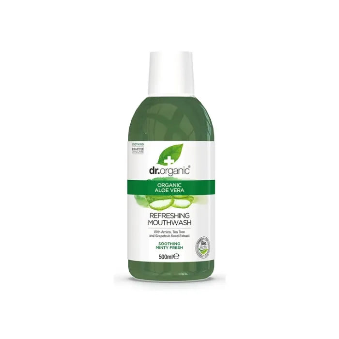 DR. Organic Aloe Vera Mouthwash, 500 ml