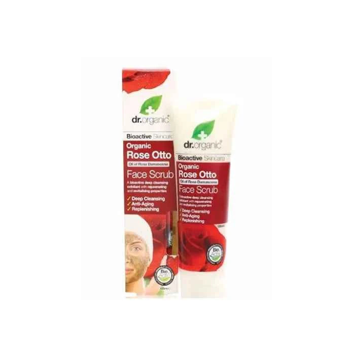 DR. Organic Dr Organic Rose Otto Face Scrub Unisex, 125 ml
