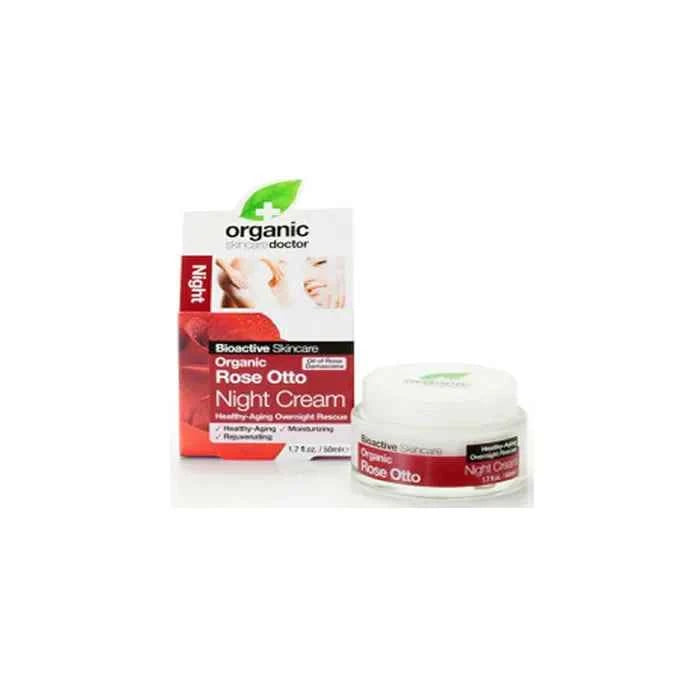 DR. Organic Dr Organic Rose Otto Night – Cream Unisex, 50 ml