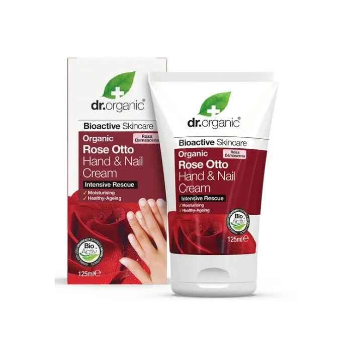 DR. Organic Rose Otto Hand & Nail – Cream, 125 ml