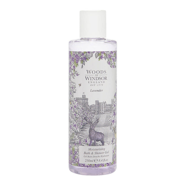Woods Of Windsor Lavender Moisturizes – Shower Gel for Women, For All Skin Types, 250 ml