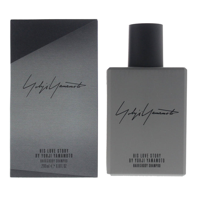 Yohji Yamamoto His Love Story Aromatic Spicy – Shower Gel & Shampoo 2-in-1 for Men, 200 ml