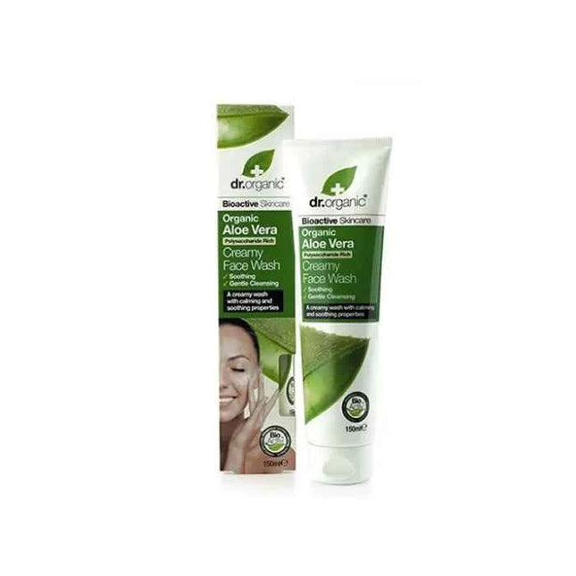 DR. Organic Dr Organic Aloe Vera – Cream Face Wash Unisex, 150 ml