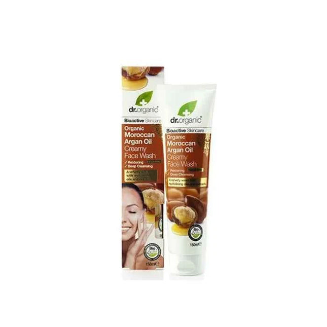 DR. Organic Dr Organic Moroccan Argan Oil – Cream Face Wash Unisex, 150 ml