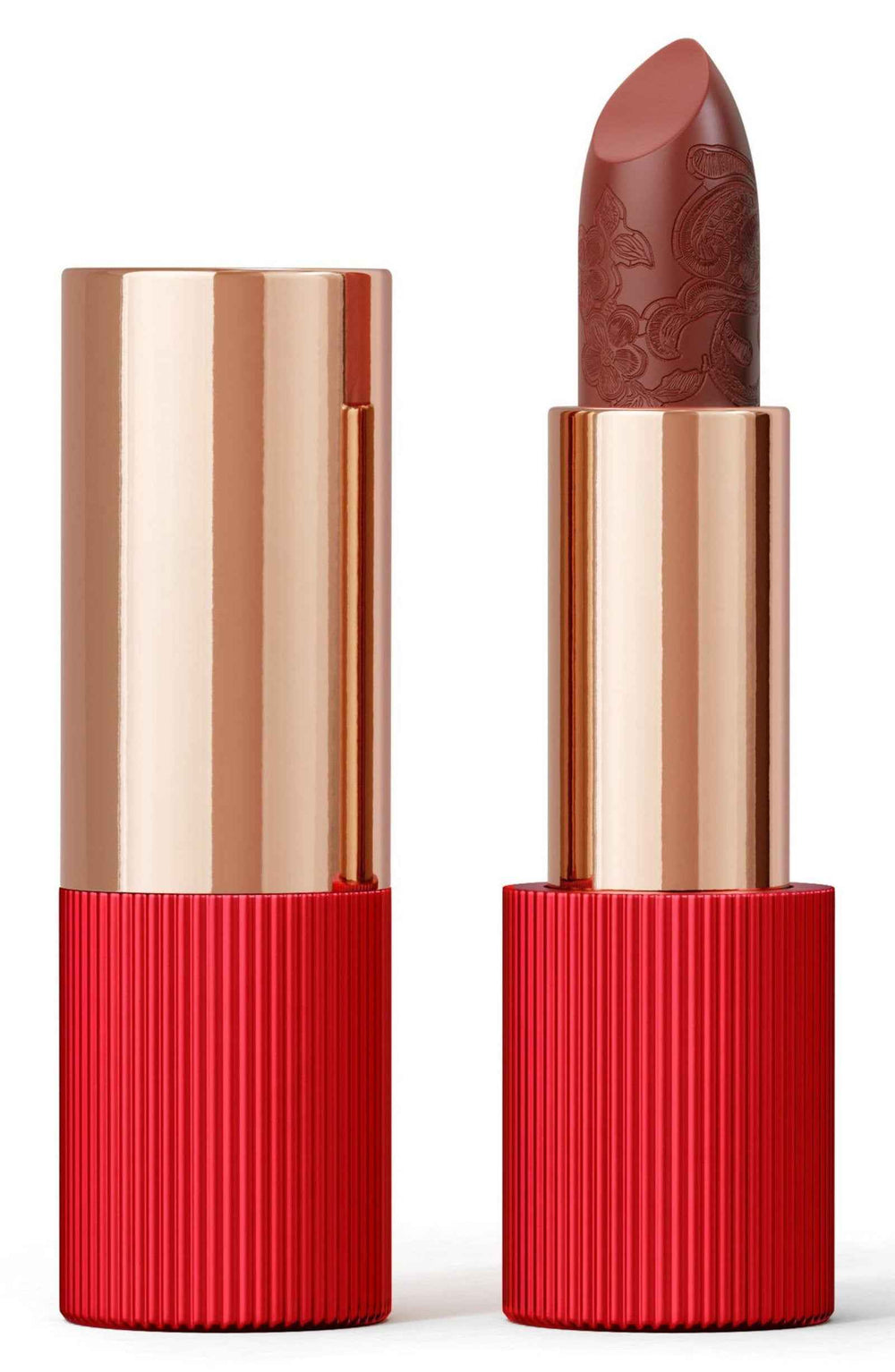 La Perla Matte Silk Matte – Cream Lipstick for Women, 102, Terracotta Red, 3.5 g