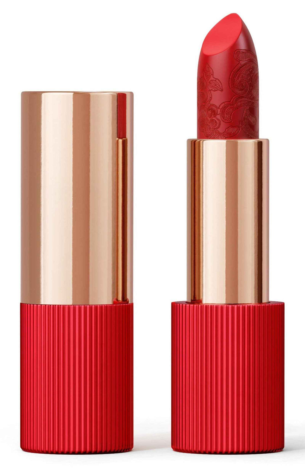 La Perla Matte Silk Matte Silk – Cream Lipstick for Women, 105, Poppy Red, 3.5 g