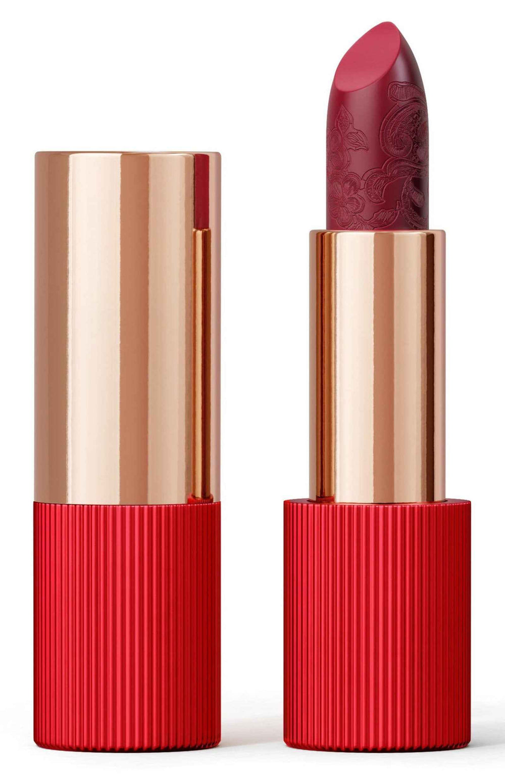 La Perla Matte Silk Matte – Cream Lipstick for Women, 107, Cherry Red, 3.5 g