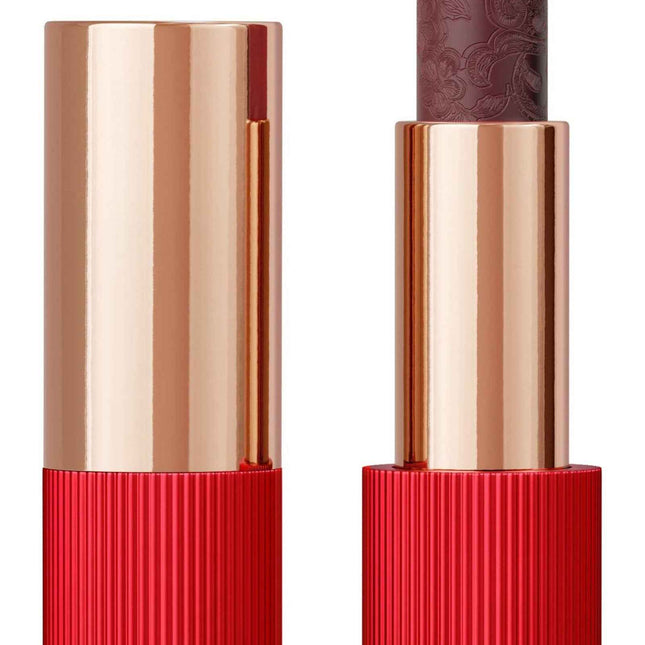 La Perla Matte Silk Matte – Cream Lipstick for Women, 108, Plum Red, 3.5 g