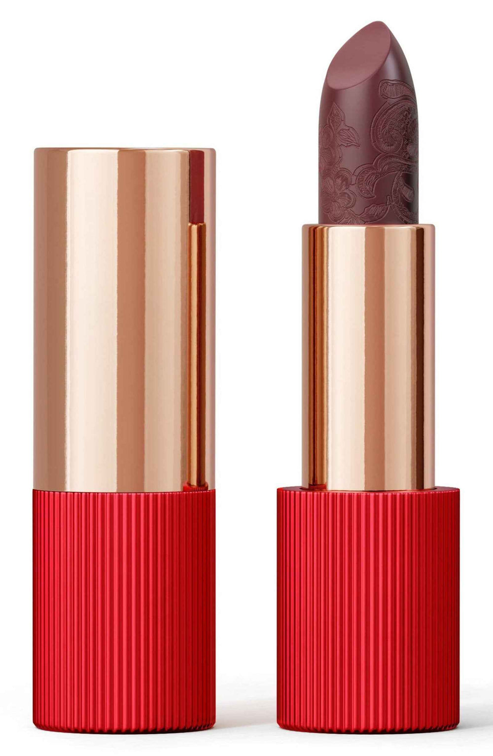 La Perla Matte Silk Matte – Cream Lipstick for Women, 108, Plum Red, 3.5 g