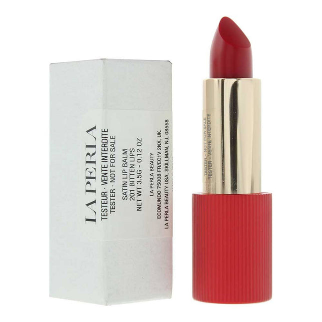 La Perla Satin Lips – Lip Balm for Women, 201, Bitten Lips, 3.5 g Tester