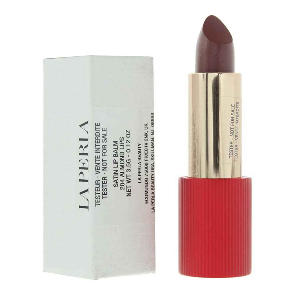 La Perla Satin Lips – Lip Balm for Women, 204, Almond, 3.5 g Tester