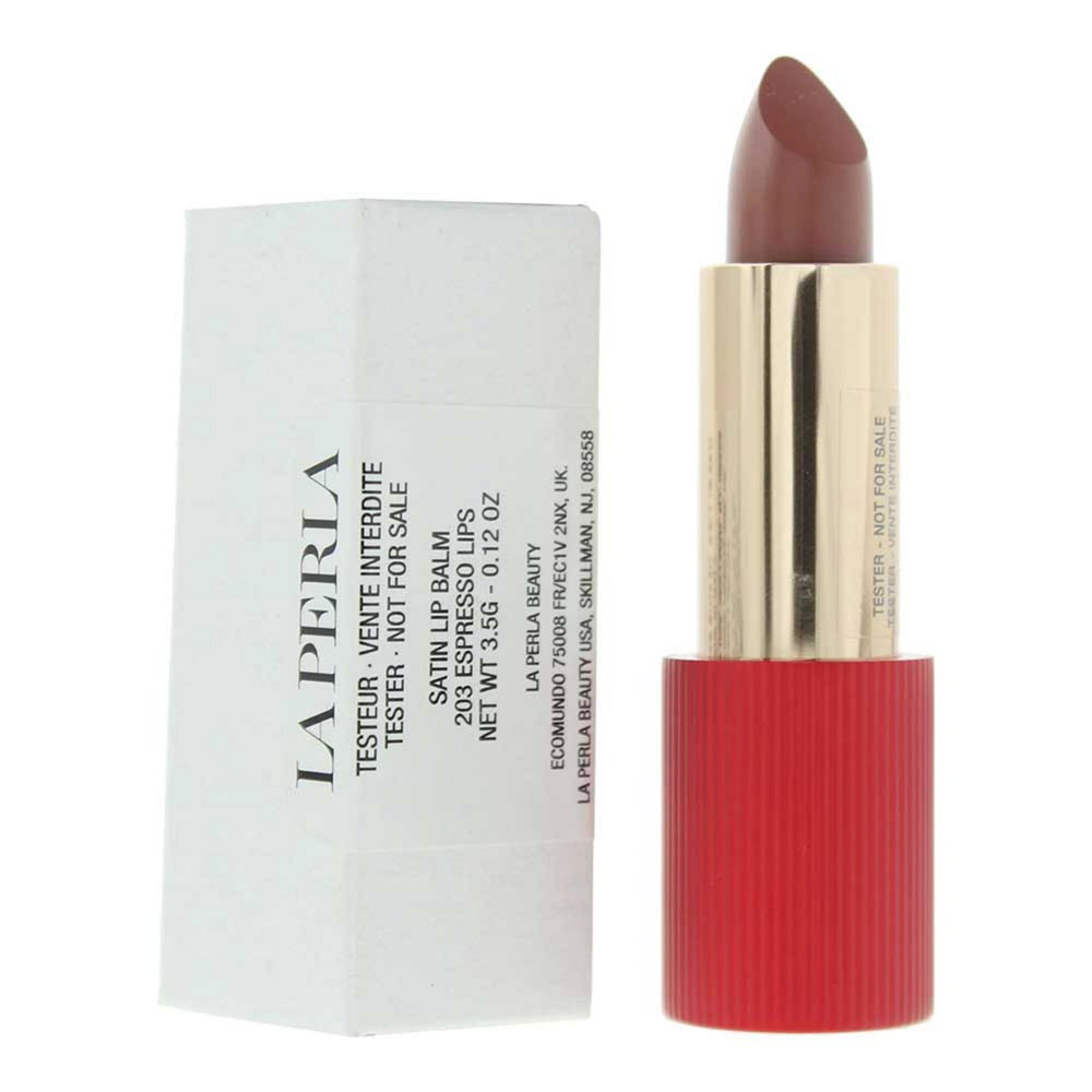 La Perla Satin Lips Satin – Lip Balm for Women, 203, Espresso, 3.5 g Tester
