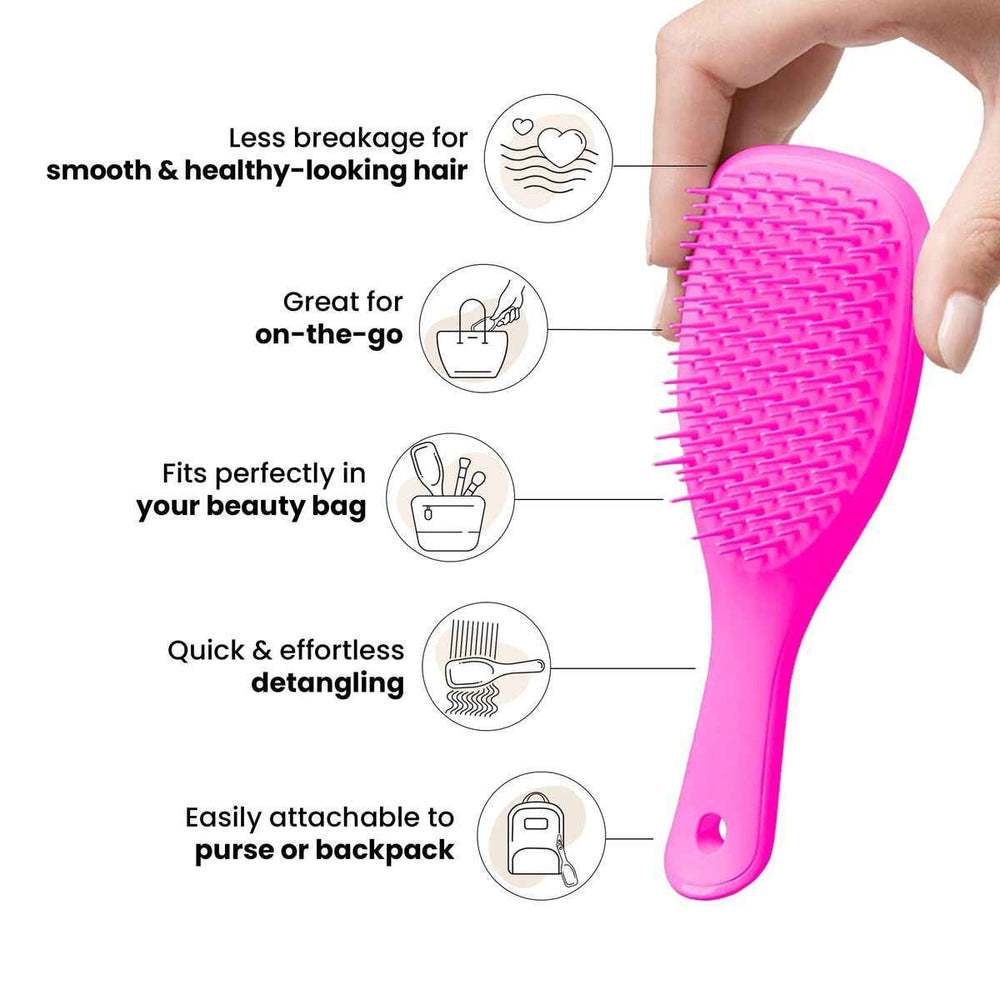 Tangle Teezer Ultimate Detangler Mini Hairbrush Pink 1 U Unisex