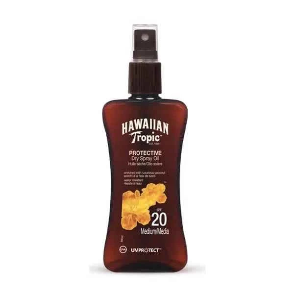 Hawaiian Tropic Protective Dry – Spray Oil Spf20 Medium Unisex, 200 ml