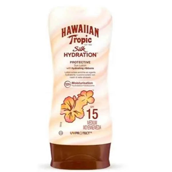 Hawaiian Tropic Silk Hydration Protective Sun – Lotion Spf15 Unisex, 180 ml