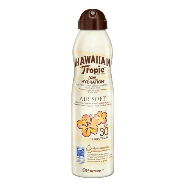 Hawaiian Tropic Silk Hydration Air Soft Sunscreen Mist Spf30 Unisex, 177 ml