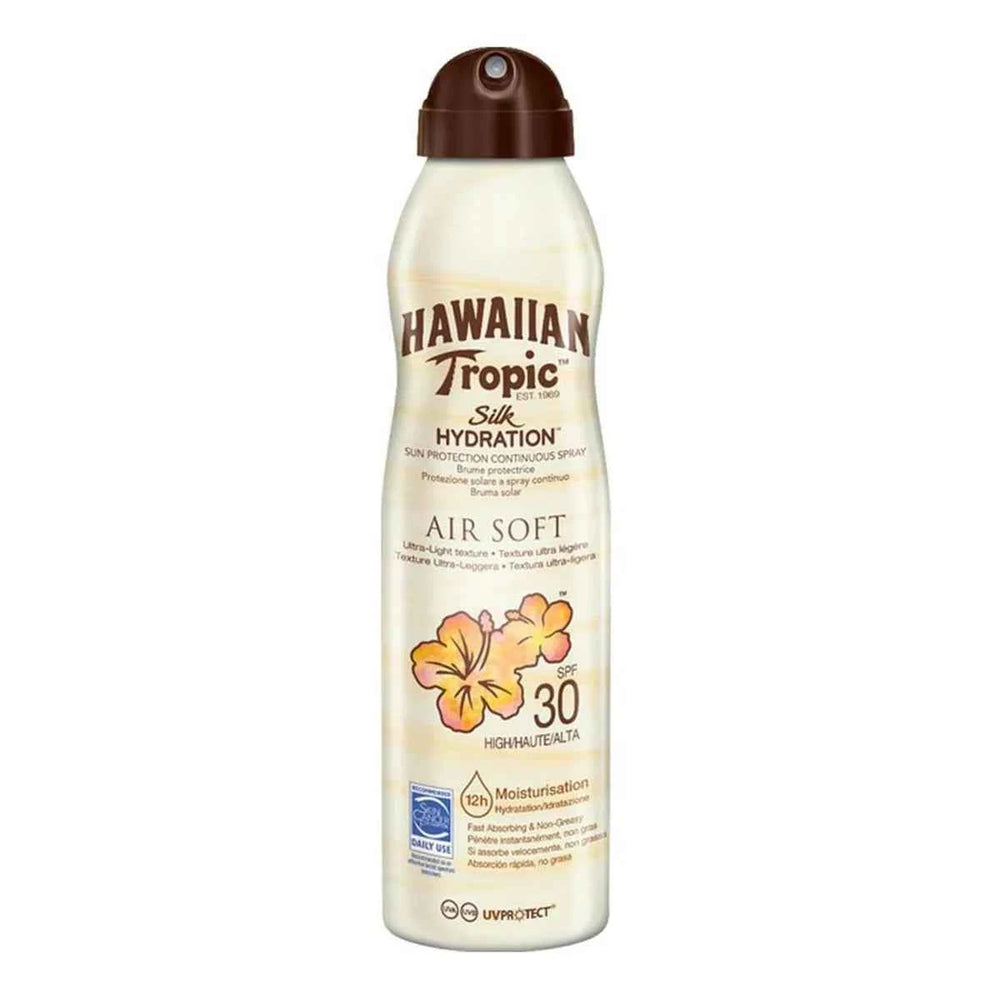 Hawaiian Tropic Silk Hydration Air Soft Sunscreen Mist Spf30 Unisex, 177 ml