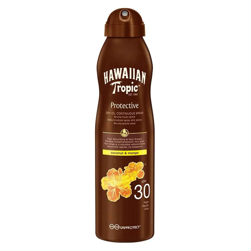 Hawaiian Tropic Coconut y Mango Aceite Spf30 180 ml – Spray Unisex